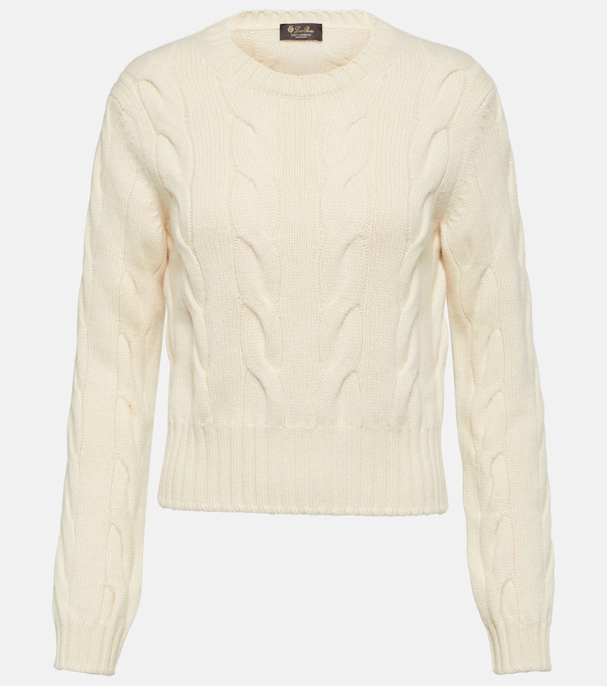 Cable-knit cashmere sweater