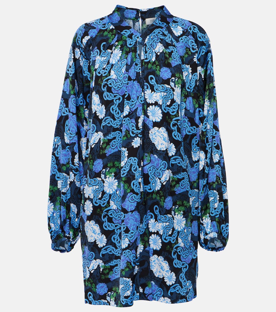 Diane von Furstenberg Silka printed satin minidress