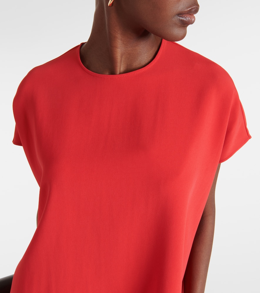 Shop Fforme Ethel Asymmetric Top In Red