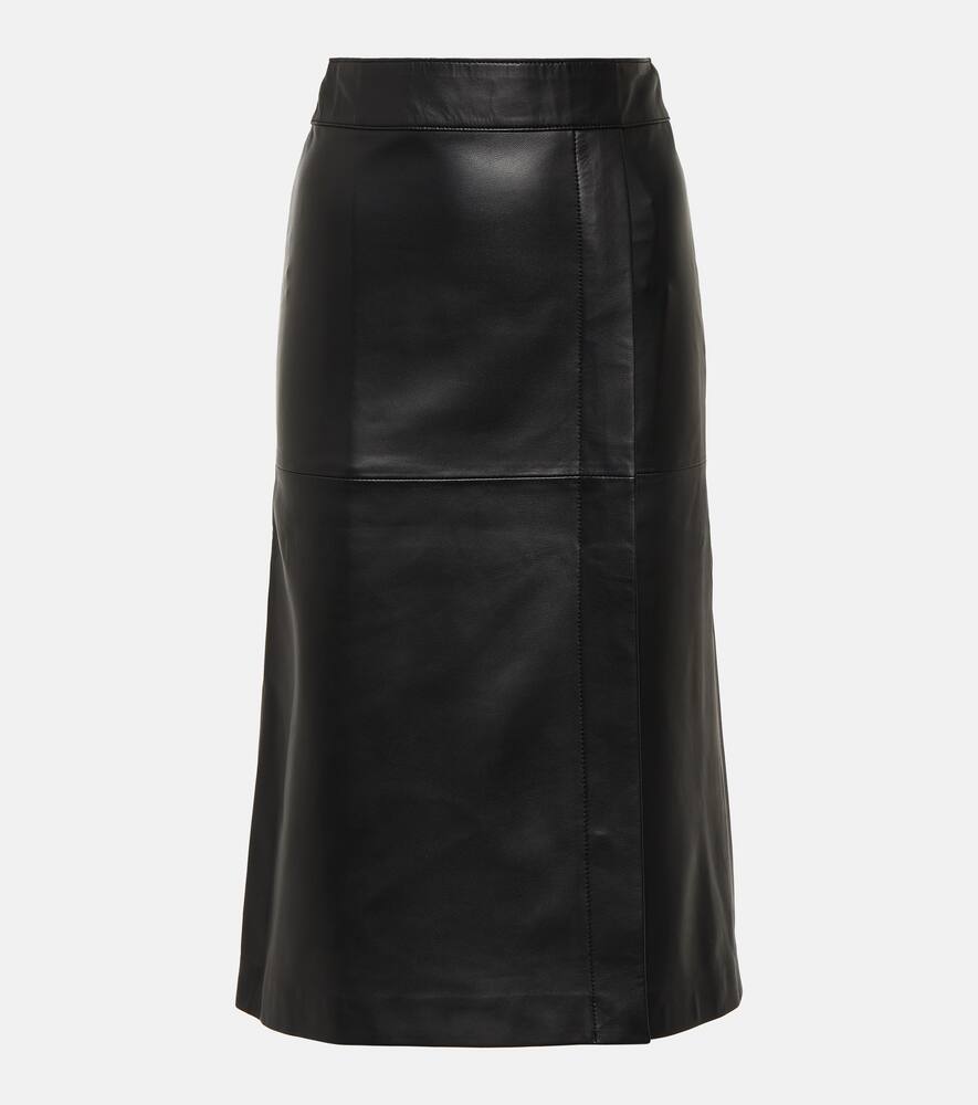 Joseph Sèvres leather midi skirt