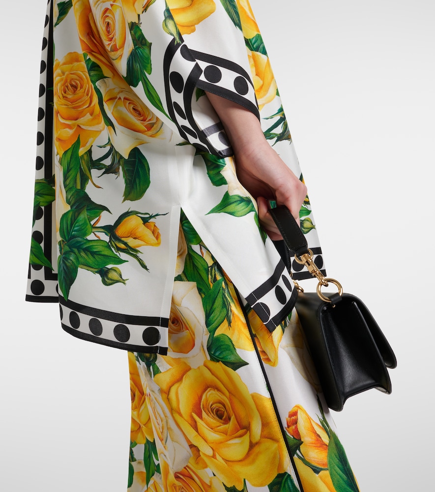  Dolce&gabbana Dolce&gabbana Oversized Floral Silk Shirt 