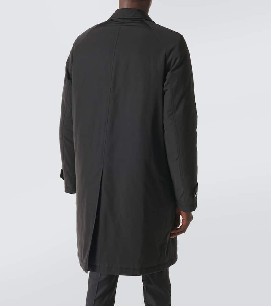 Tom Ford Faille Down Raincoat In Black