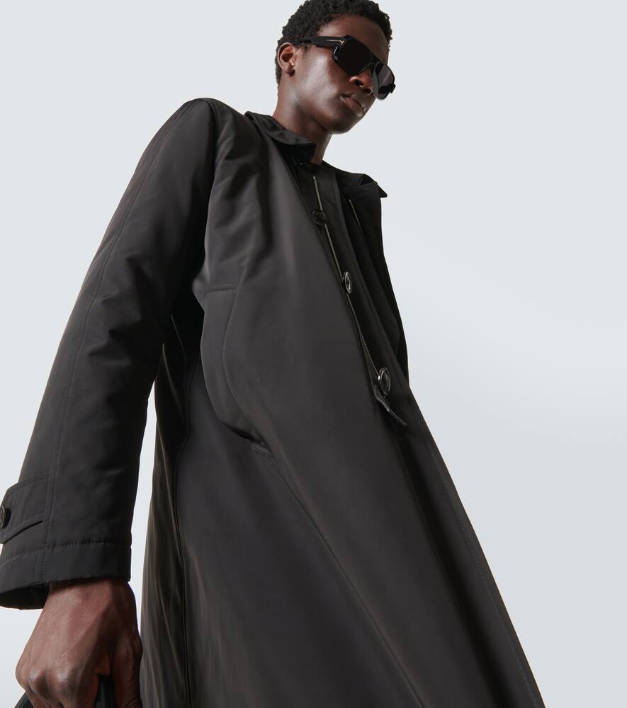Tom Ford Faille Down Raincoat In Black