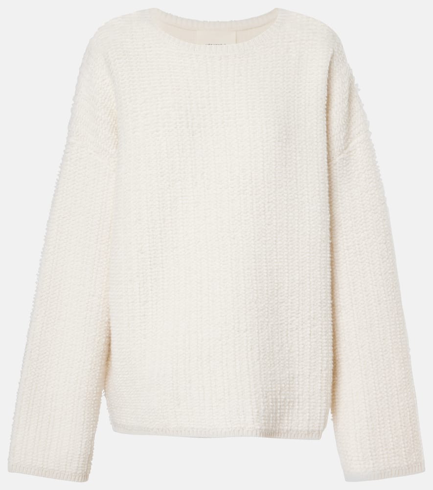 Lisa Yang Elsa Cashmere Sweater In White