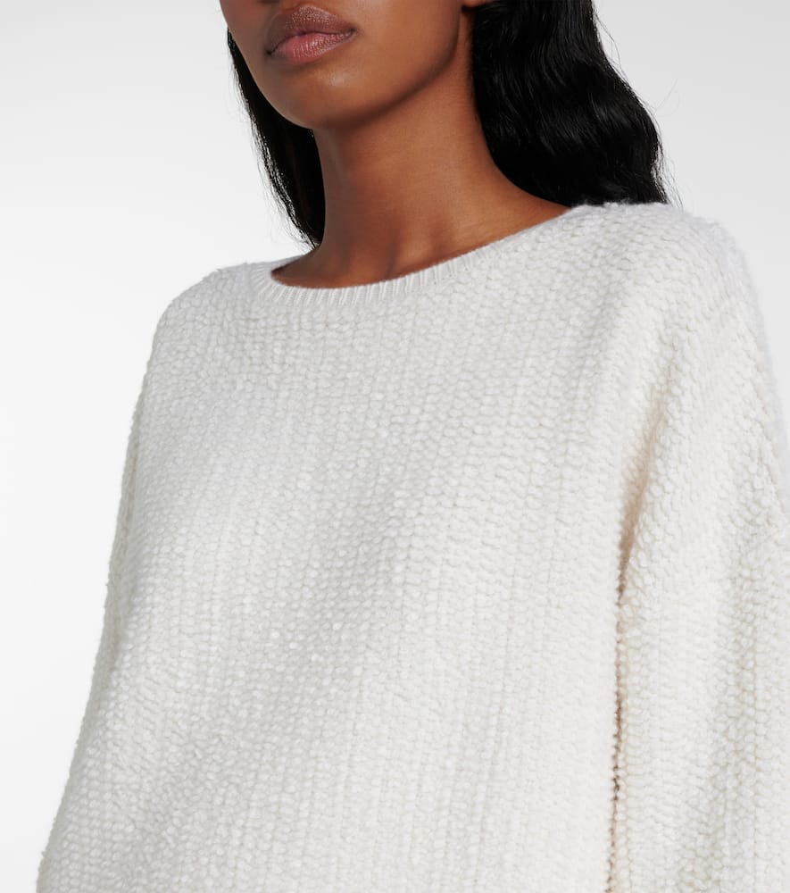 Lisa Yang Elsa Cashmere Sweater In White