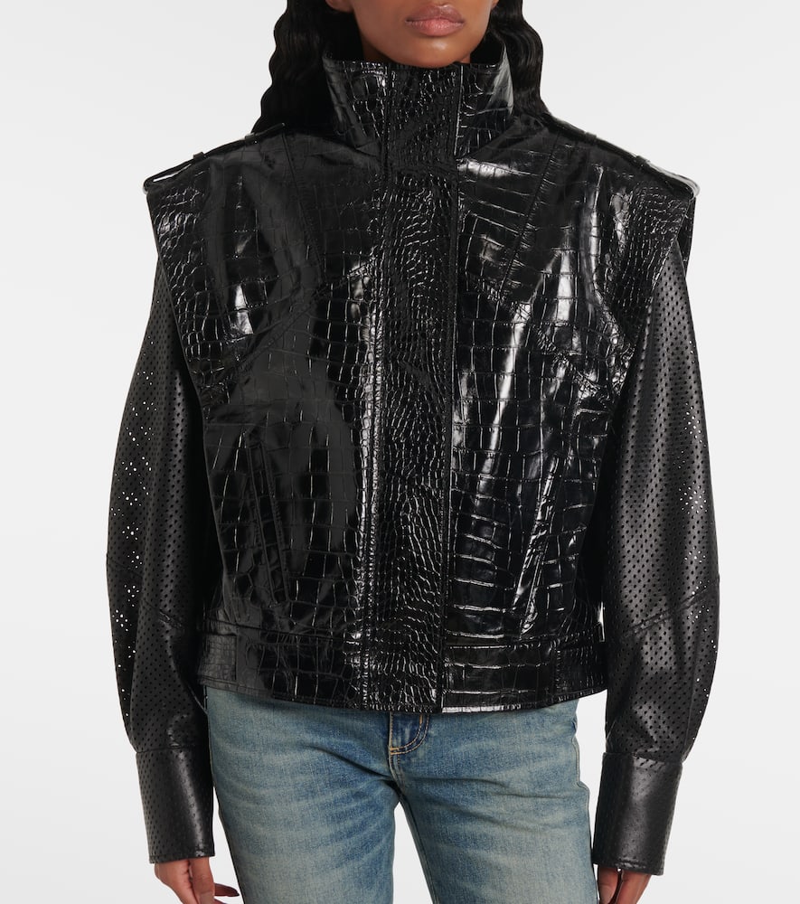 Givenchy Leather Jacket In Black