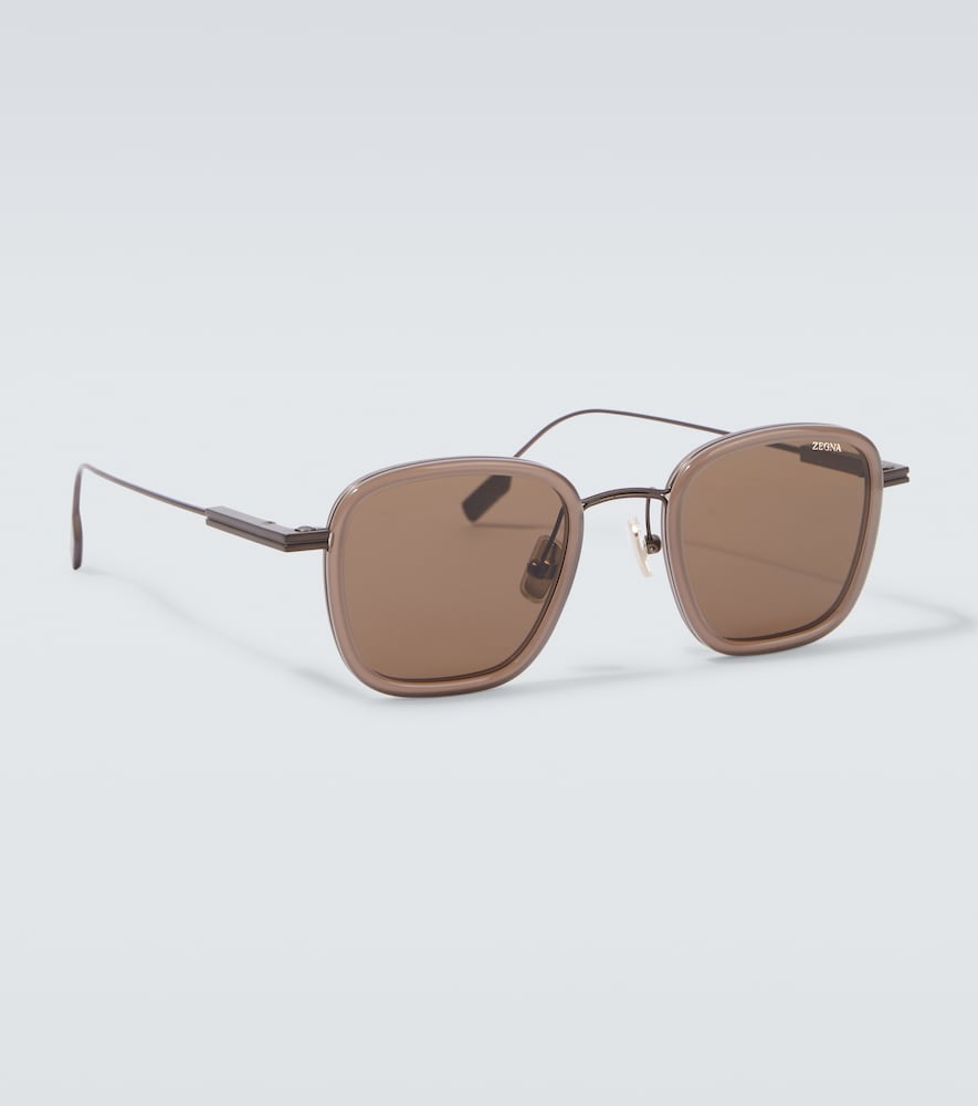  Zegna Zegna Square Sunglasses 