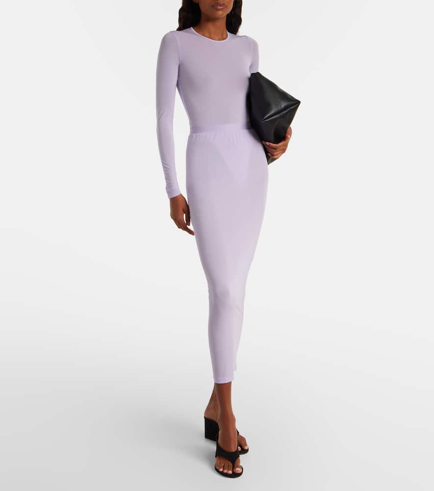 Wardrobe.nyc Wardrobe. Nyc Sheer Maxi Skirt In Purple