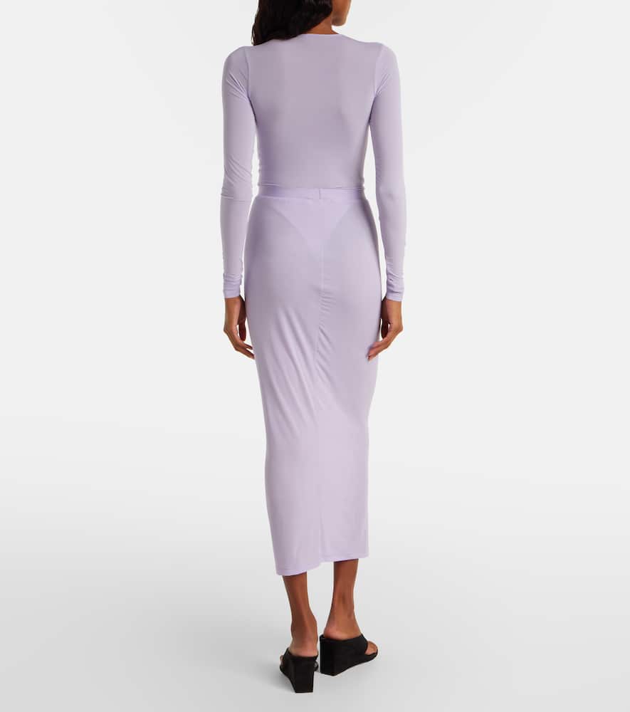 Wardrobe.nyc Wardrobe. Nyc Sheer Maxi Skirt In Purple