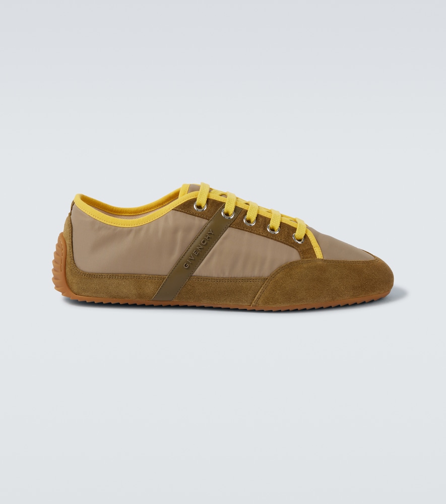 Givenchy Slim suede-trimmed sneakers