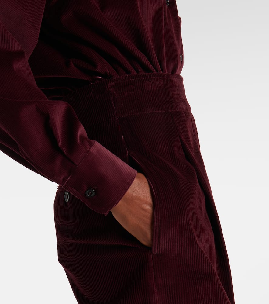 Max Mara Fertile Long-sleeved Bodysuit Shirt In Burgundy