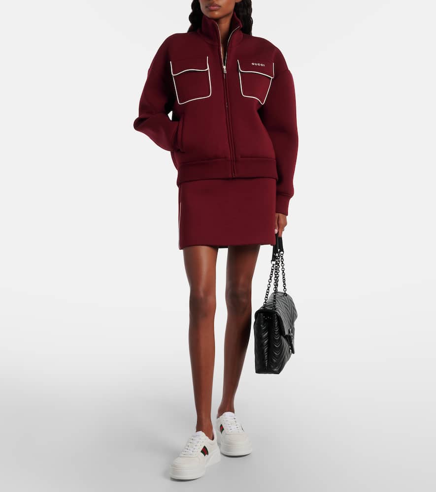 Gucci New Chunky B Leather Sneakers In White