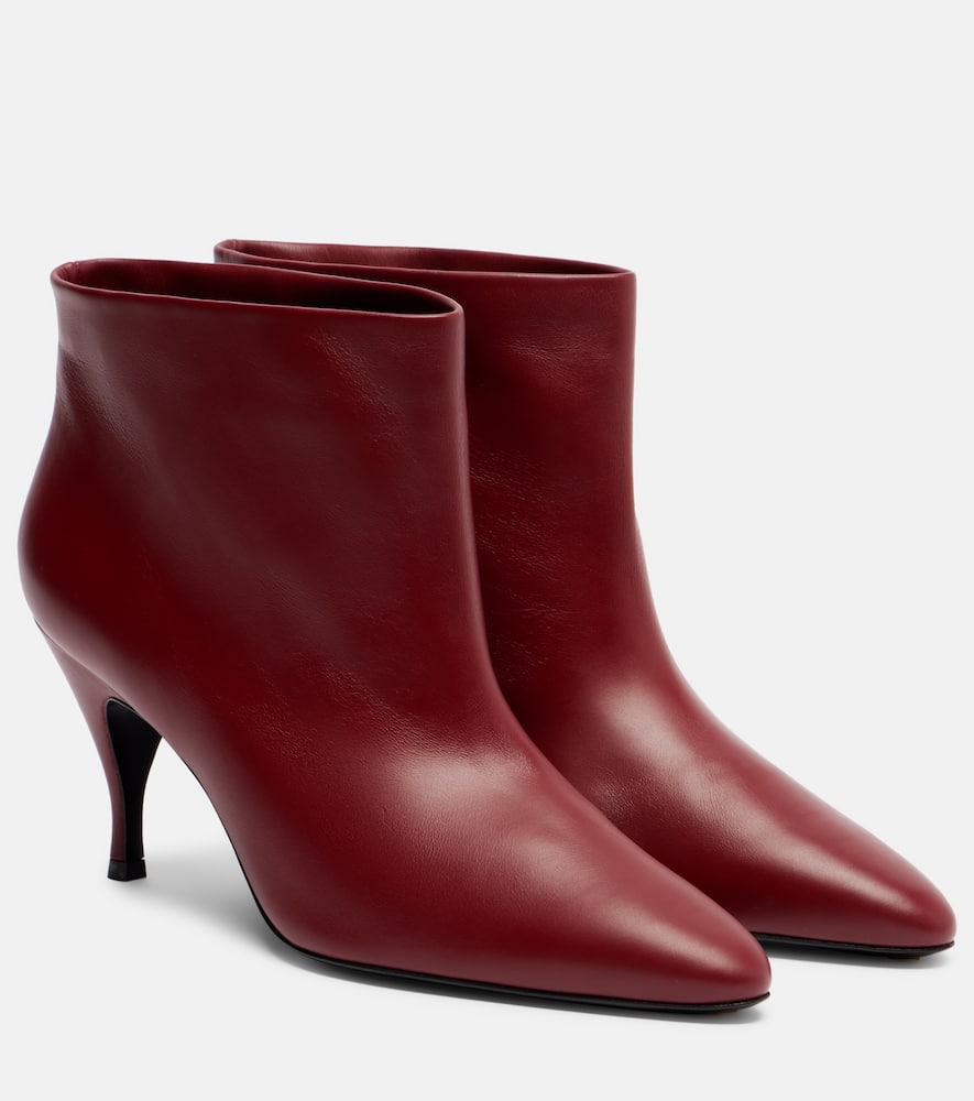 Herbert Levine Silhouette Leather Ankle Boots In Multi