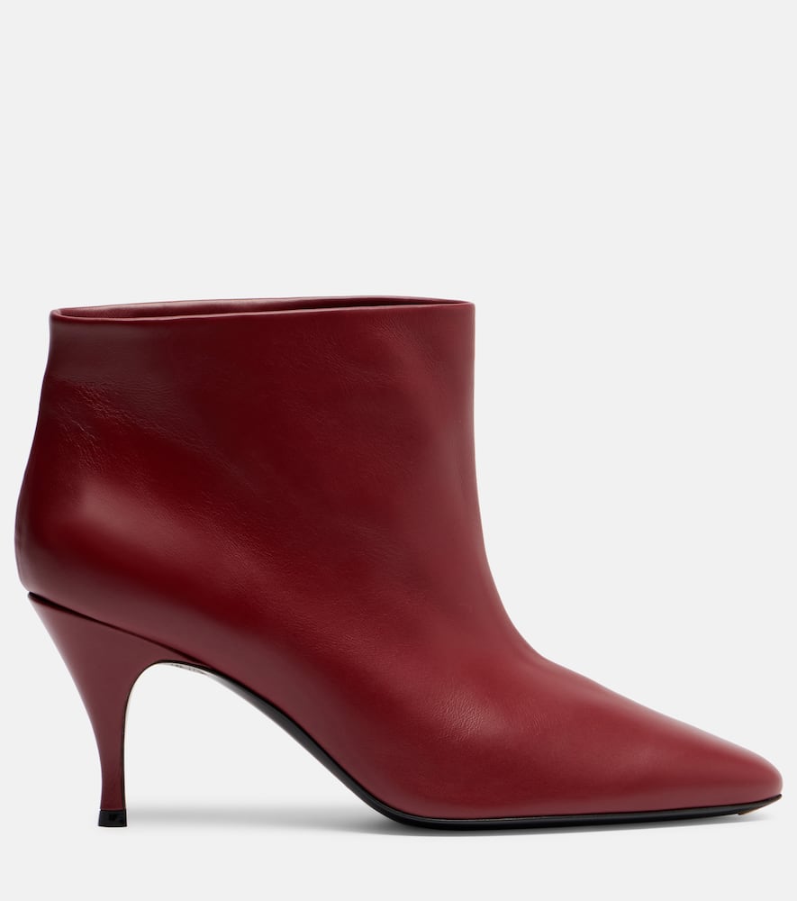 Herbert Levine Silhouette Leather Ankle Boots In Multi