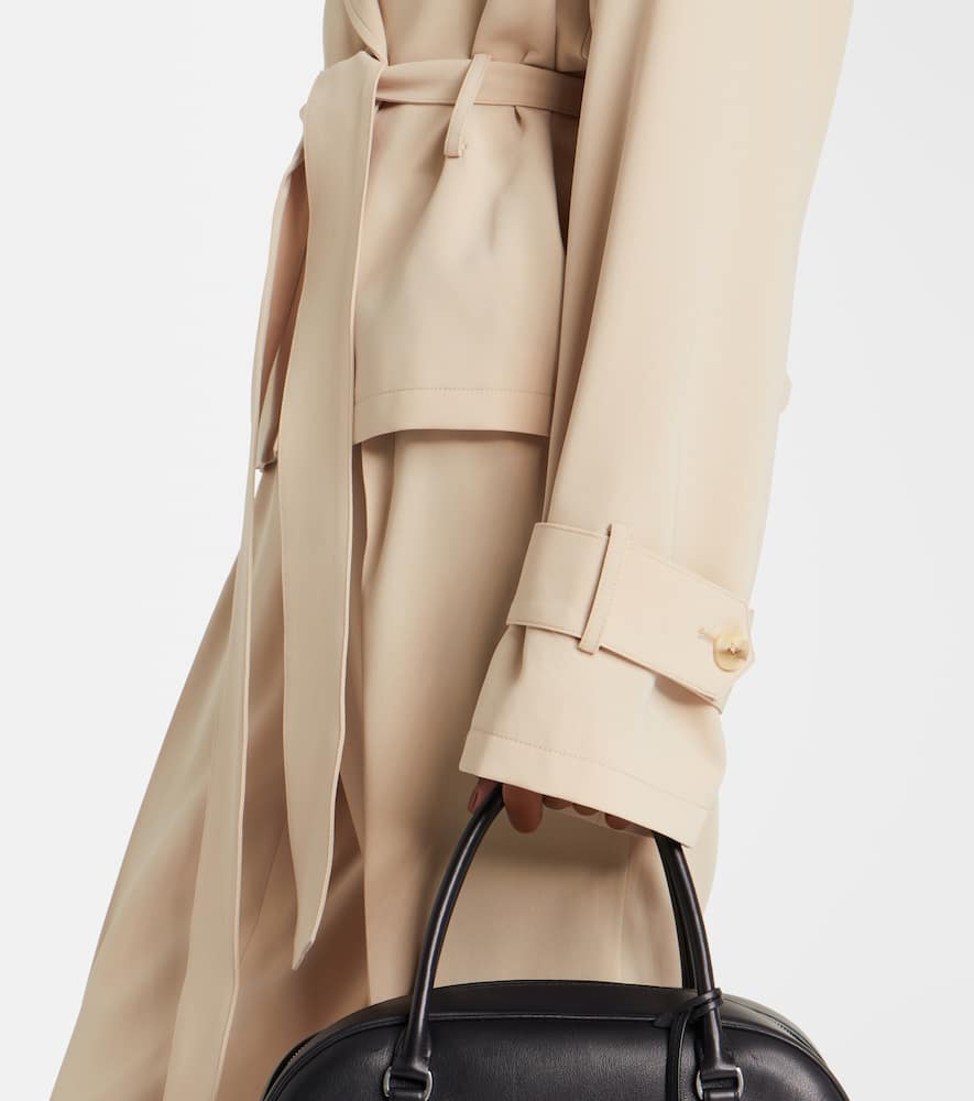 Aya Muse Soli Belted Double-breasted Trench Coat In Neutral