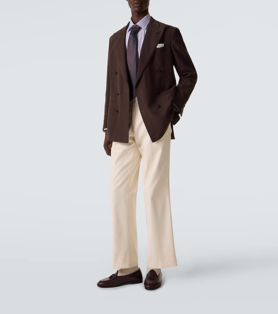 格纹棉质府绸衬衫