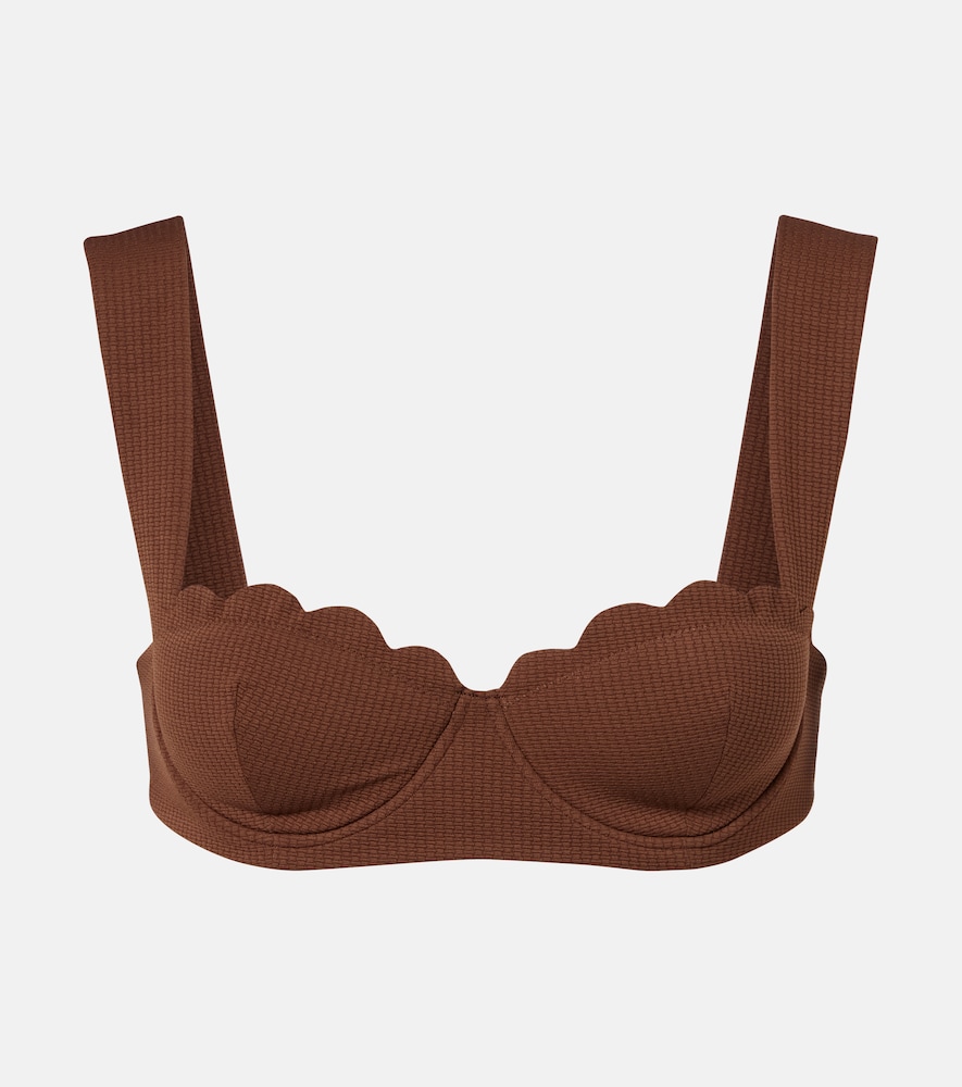 Marysia North scalloped bikini top
