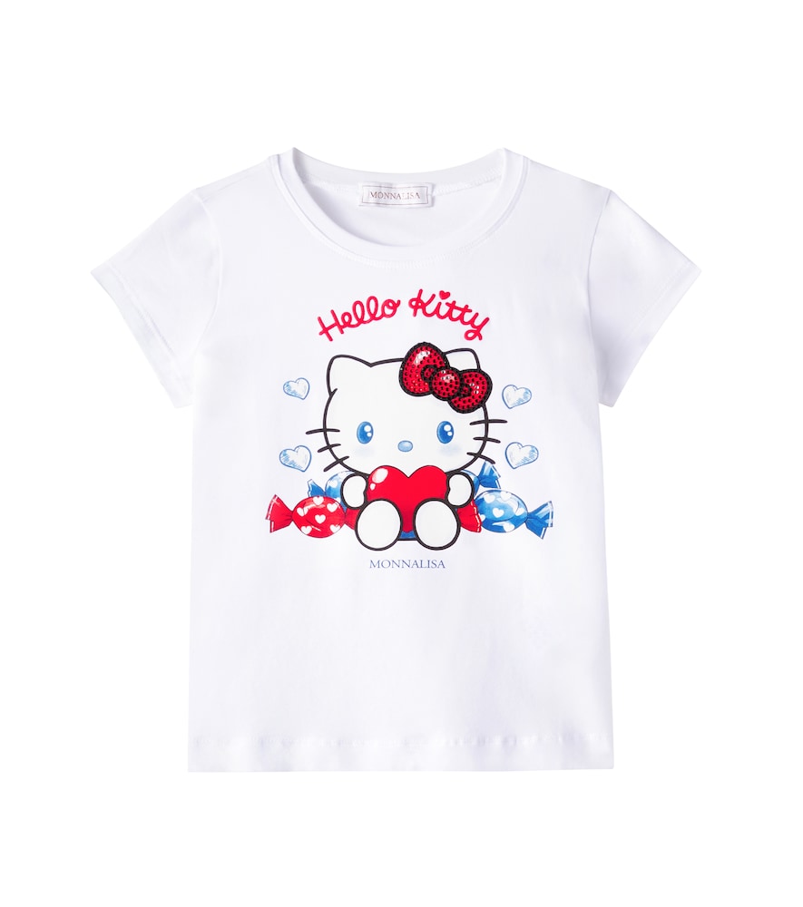Monnalisa White X Hello Kitty Cotton-Blend Jersey T-Shirt Y Size 3 - Mytheresa