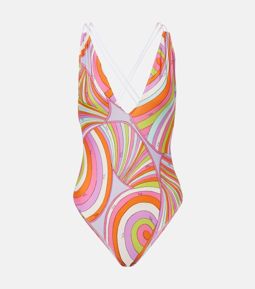 Pucci Women's Multicoloured Iride Swimsuit UK Size 14 - Mytheresa