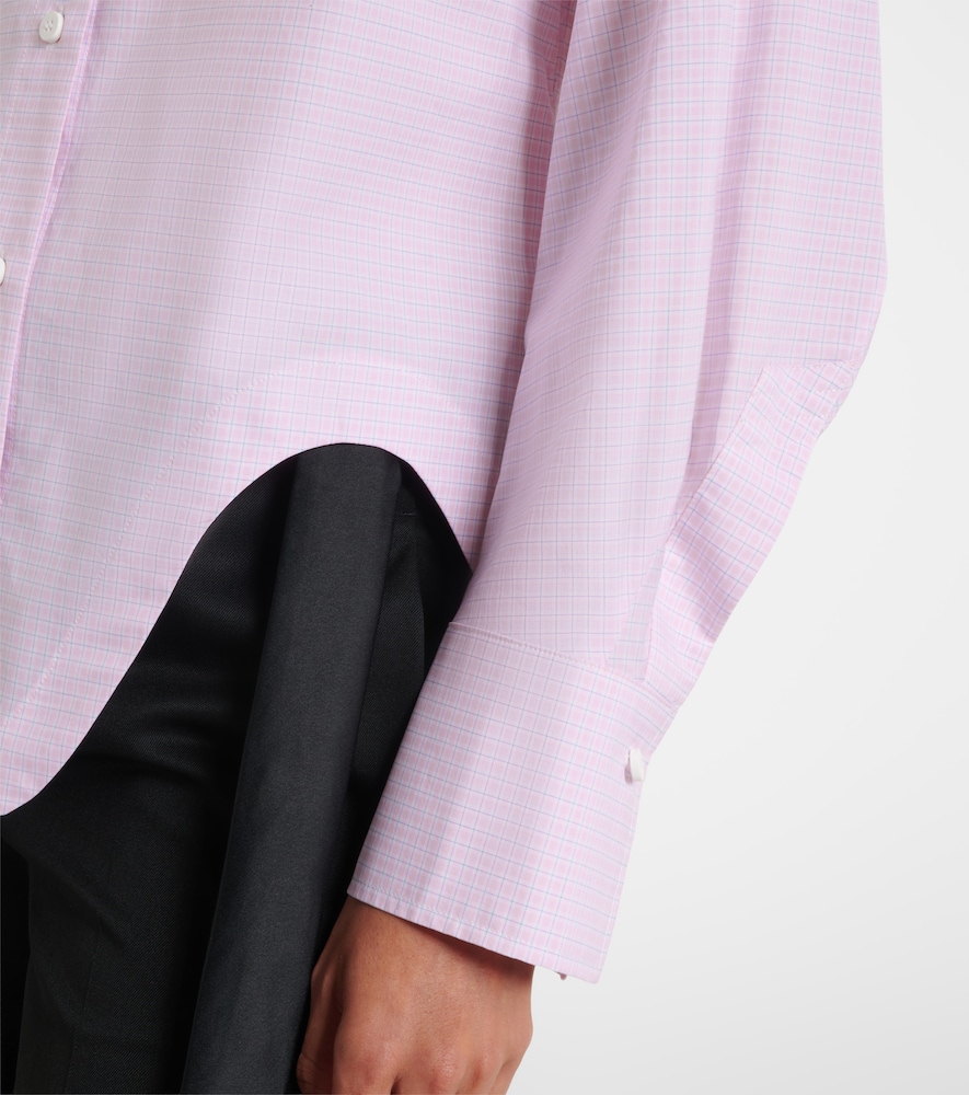 Diana Oversized Checked Cotton Shirt