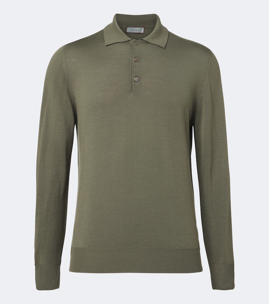 Polo-Pullover aus Schurwolle