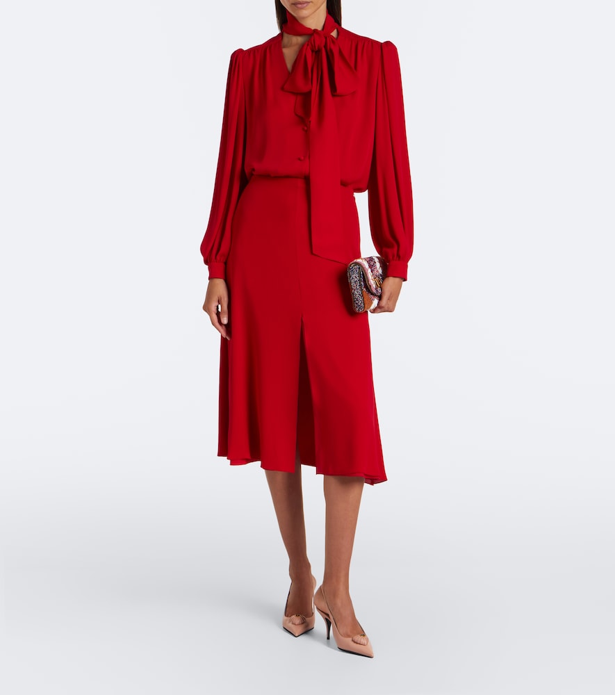 Garavani Silk Georgette Midi