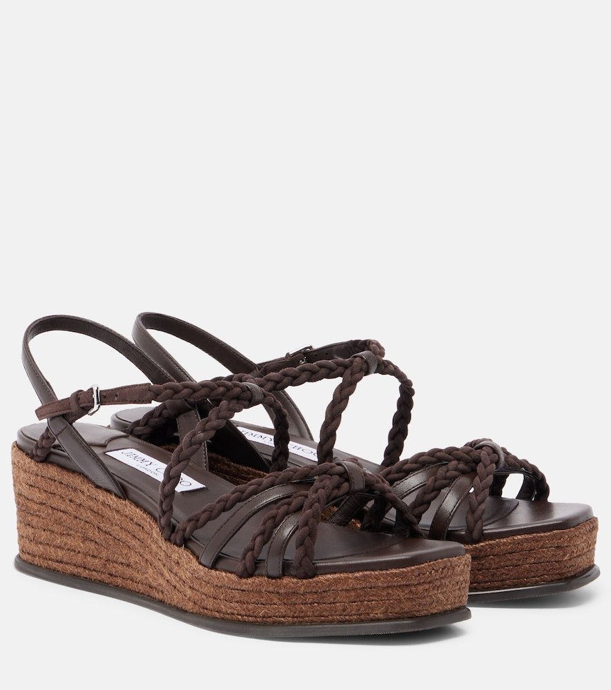 Espadrille-Sandalen Nyra mit Veloursleder