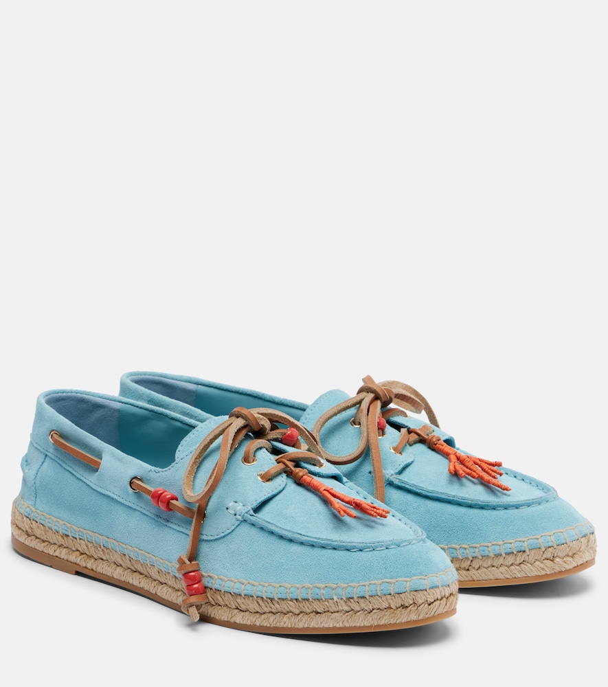 Seafarer beaded suede espadrilles