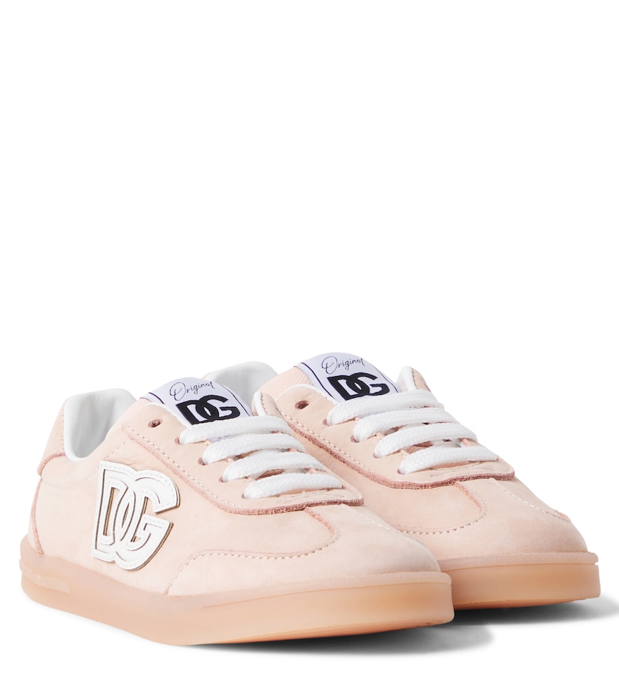 Dolce&Gabbana Kids Pink Dg Nubuck Sneakers UK Size 12 - Mytheresa