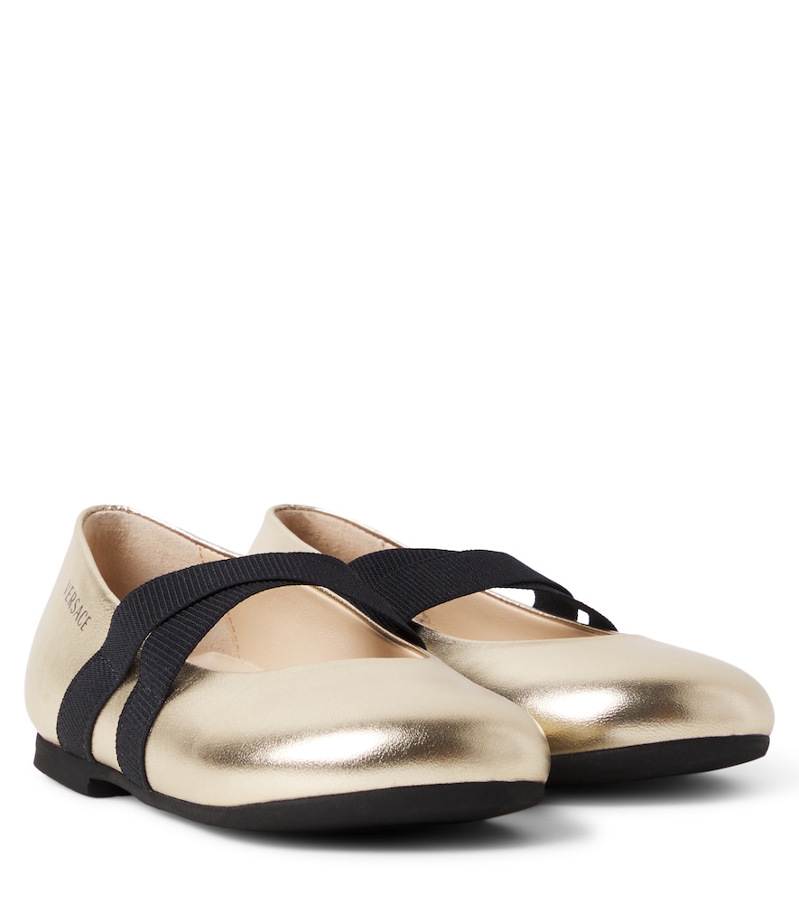 Ballerine in pelle metallizzata