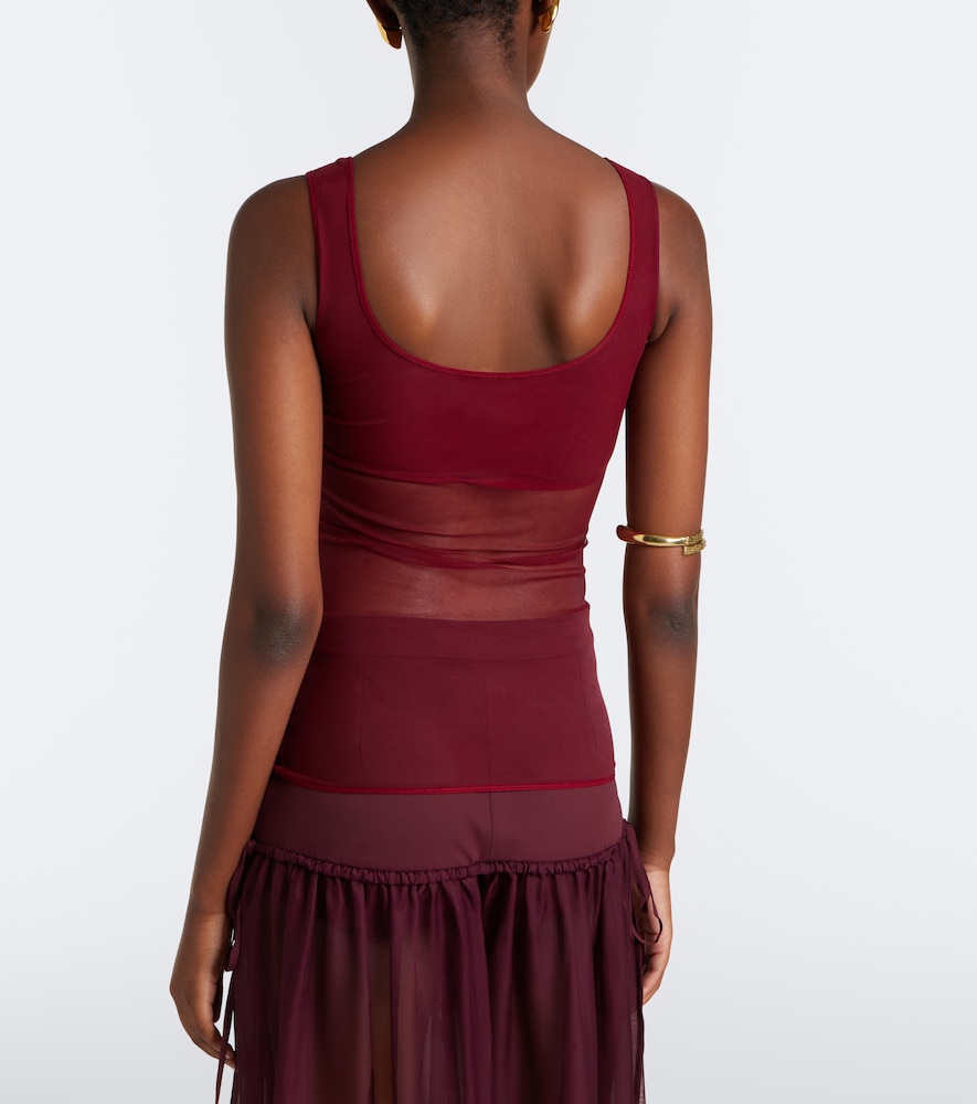 Semi-Sheer Tank Top