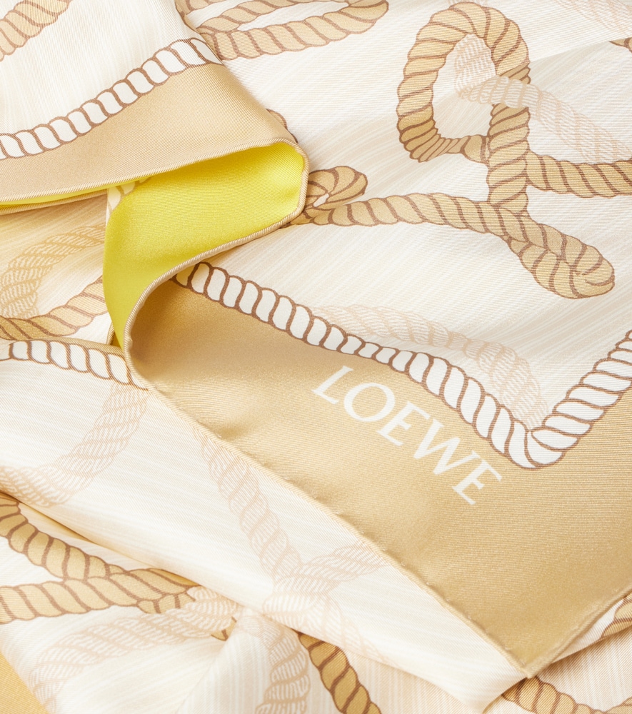  Loewe Loewe Anagram Silk Twill Scarf 