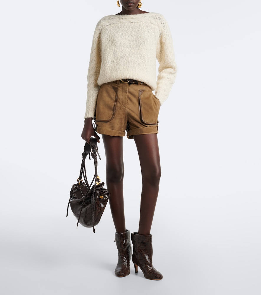 Isabel Marant Eldra Snake-effect Leather Ankle Boots In Brown