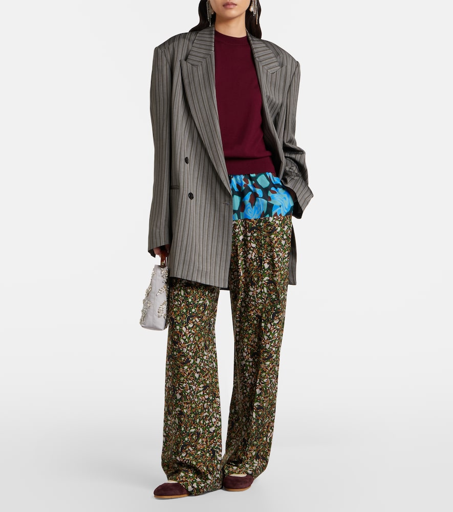 Dries Van Noten Leather-trimmed suede sneakers | Thumbnail 5