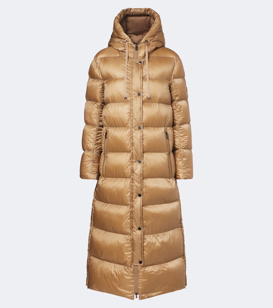 Bogner Maxie Hooded Down Coat In Beige
