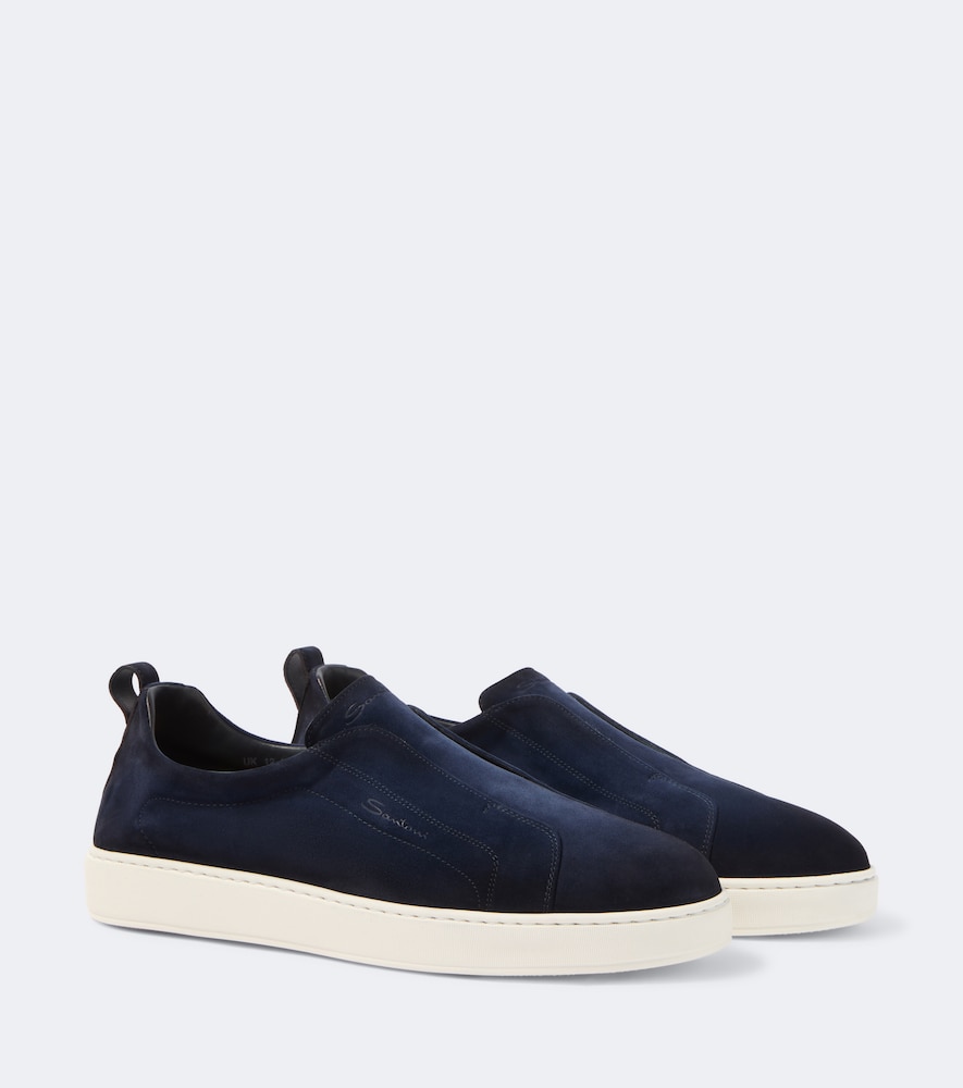 Slip-on-Sneakers aus Veloursleder