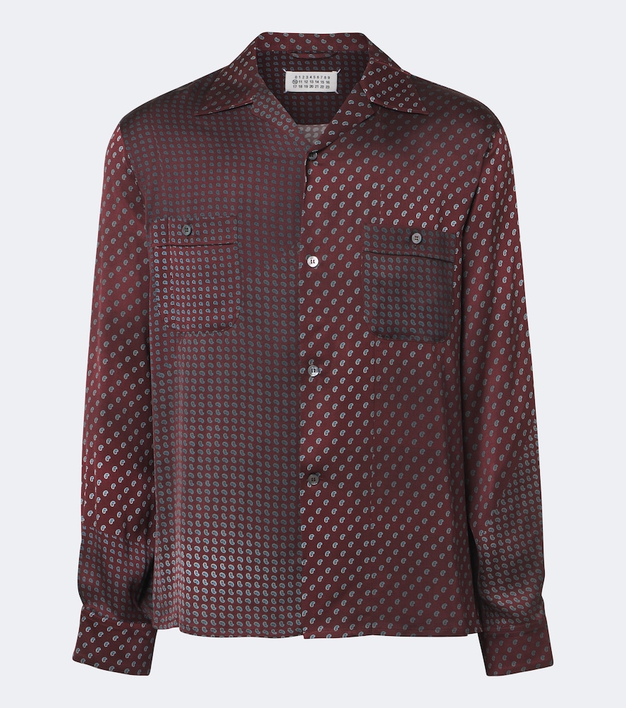 Camicia in seta con stampa paisley