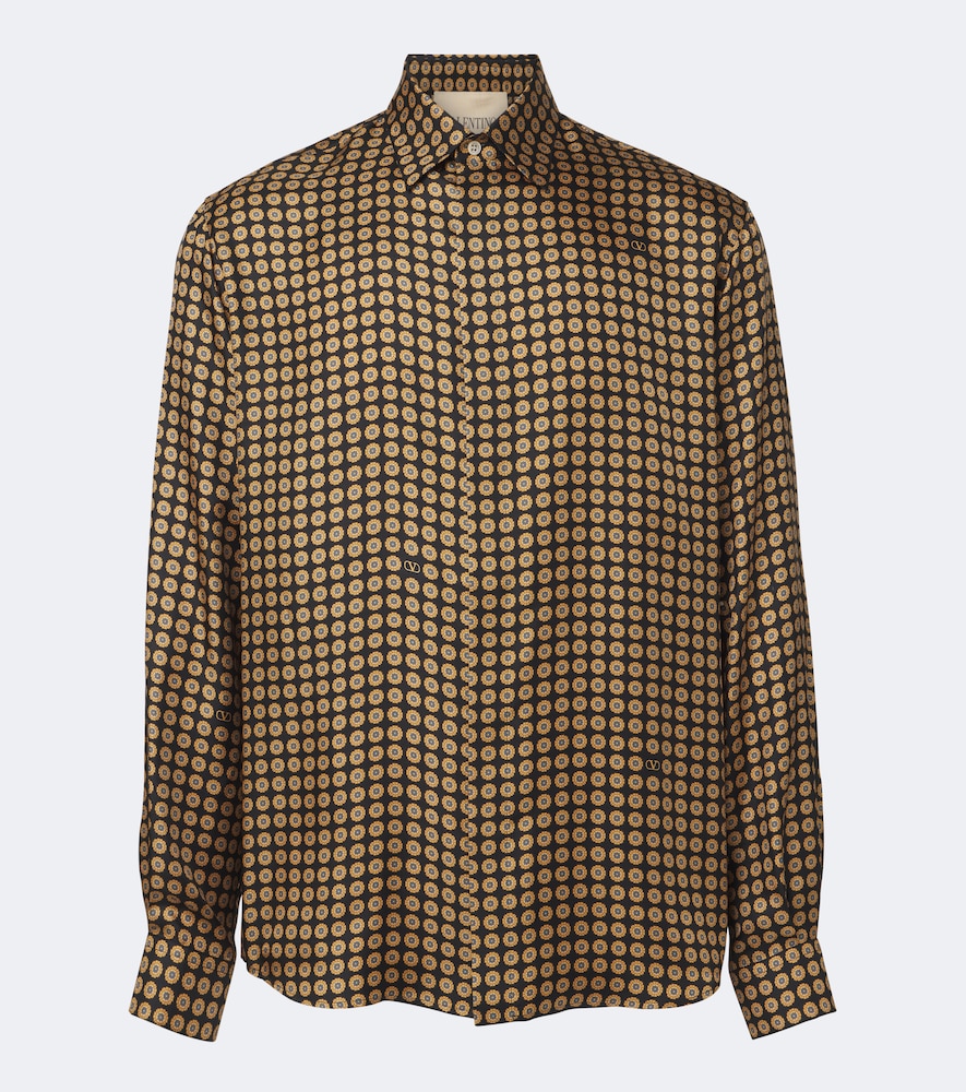 Garavani Printed Silk Twill Shirt