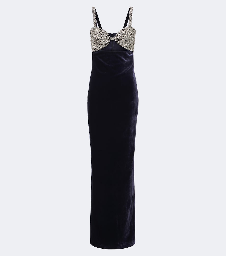 Robe Lux aus Samt mit Kristallen