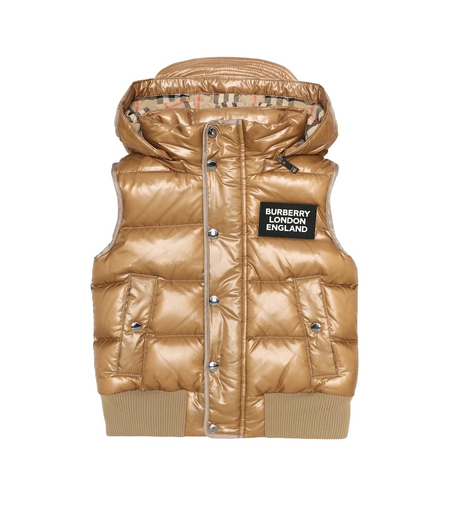burberry vest kids gold