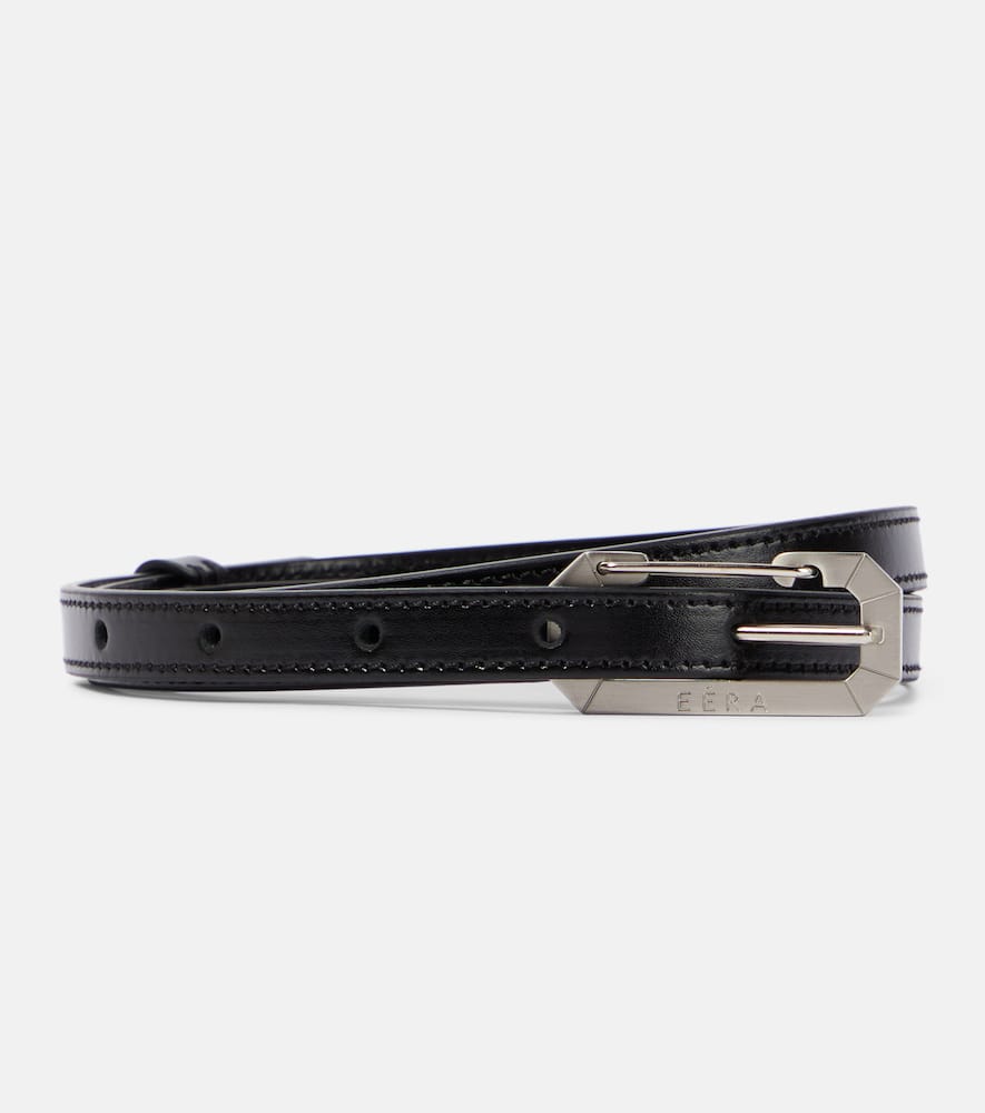 Eera Eéra Logo-engraved buckled leather belt
