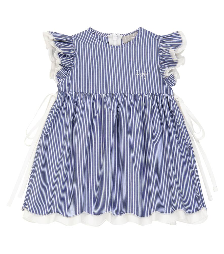 Il Gufo Baby striped cotton dress