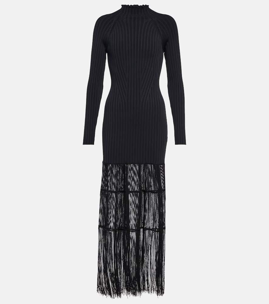 Khaite Cedar fringed gown