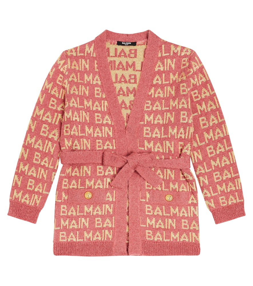 Balmain Kids Intarsia cardigan