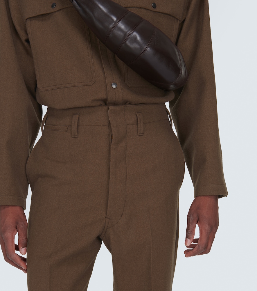  Lemaire Lemaire Chinohose Maxi Aus Wolle Und Baumwolle 