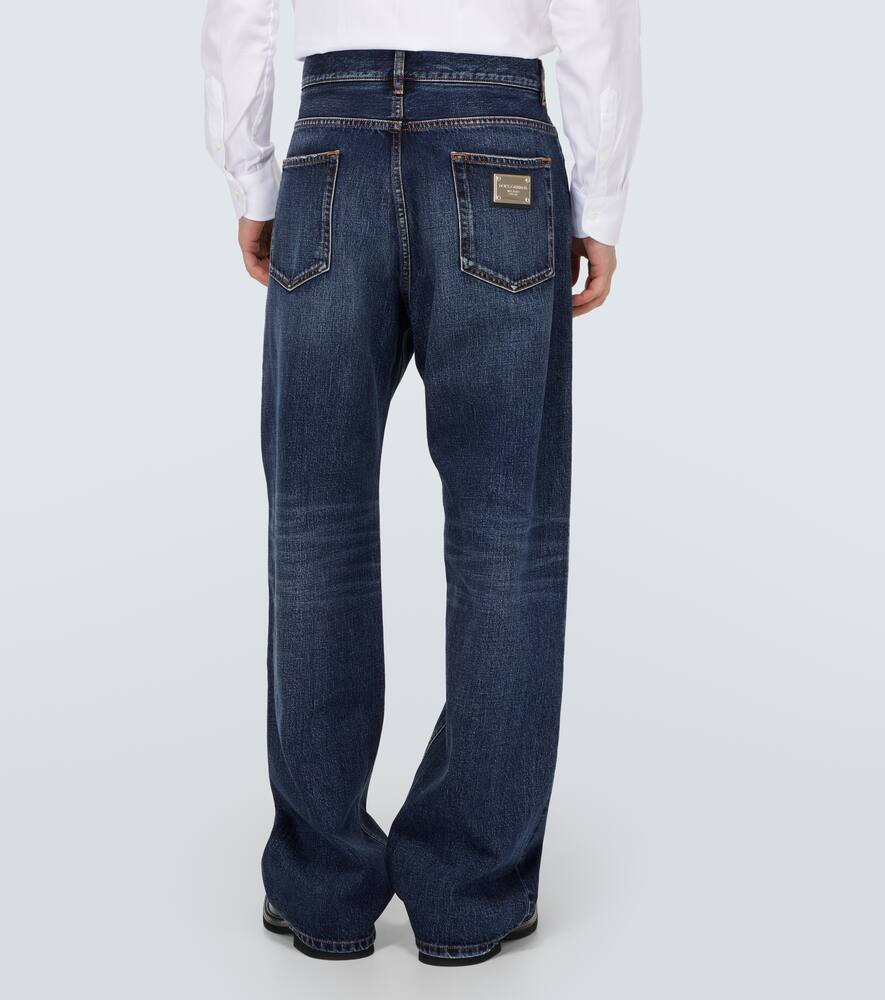 Shop Dolce & Gabbana Wide-leg Jeans In Blau