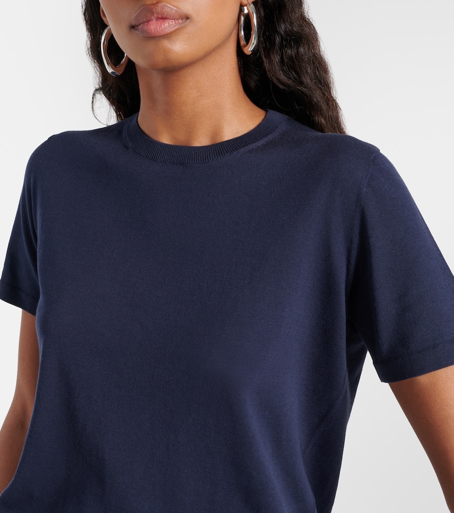 Shop Loro Piana Angera Cotton T-shirt In Blue