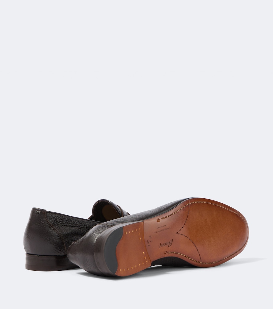 Appia Grained Leather Penny Loafers