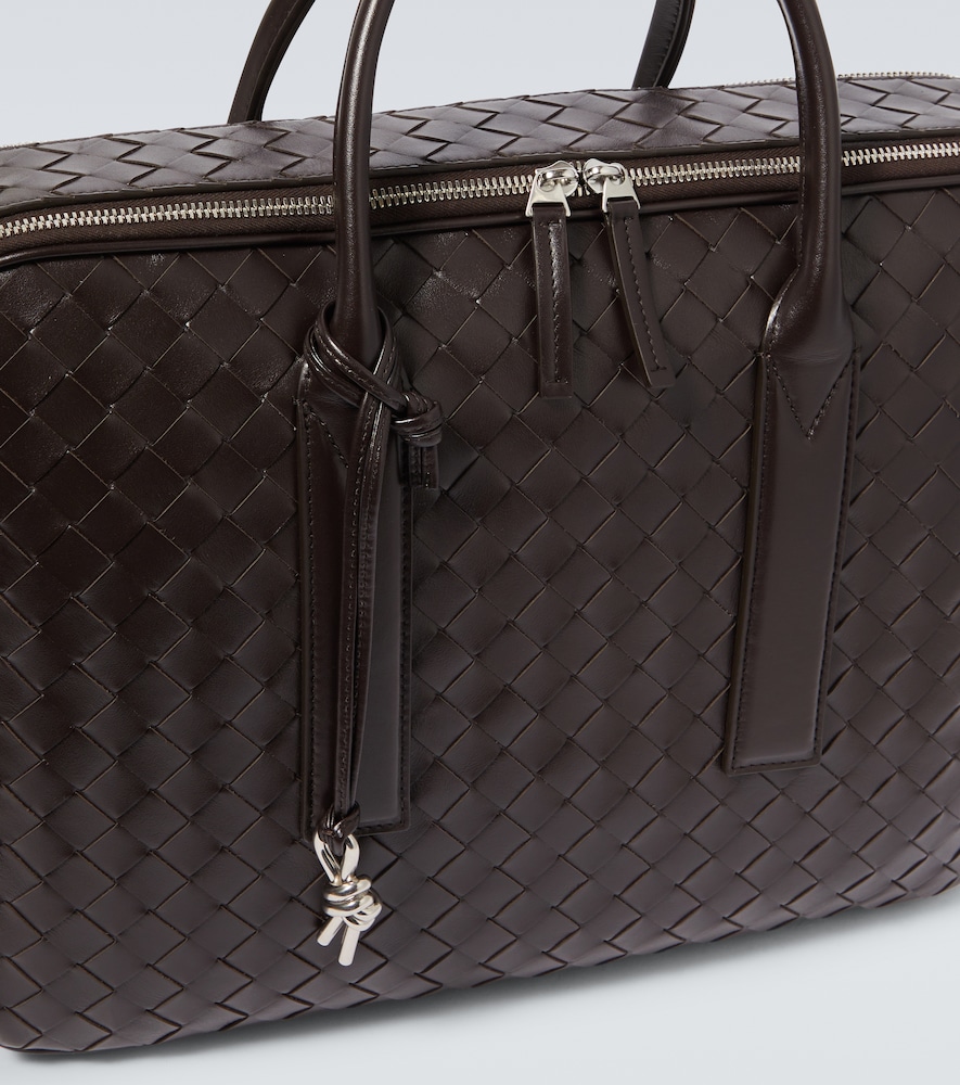  Bottega Veneta Bottega Veneta Getaway Intrecciato Leather Briefcase 