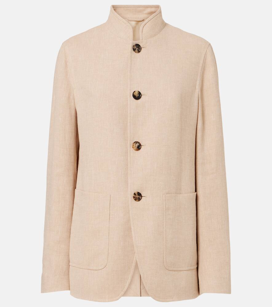Loro Piana Spagna linen crêpe jacket